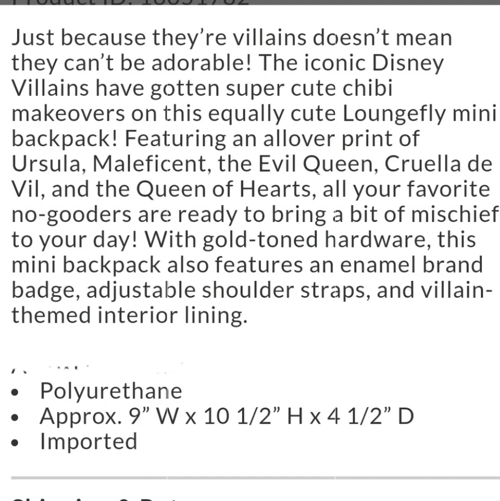 Loungefly Disney Villains chibi backpack Maleficent Ursula Evil Queen Cruella
